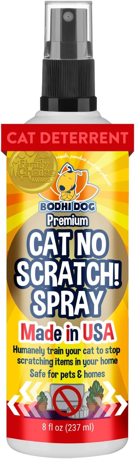 Bodhi 3-in-1 Cat & Kitten Training Aid - Cat Deterrent Spray for Indoor and Outdoor Use - Repellent to Establish Boundaries, Keep Cats Off Furniture