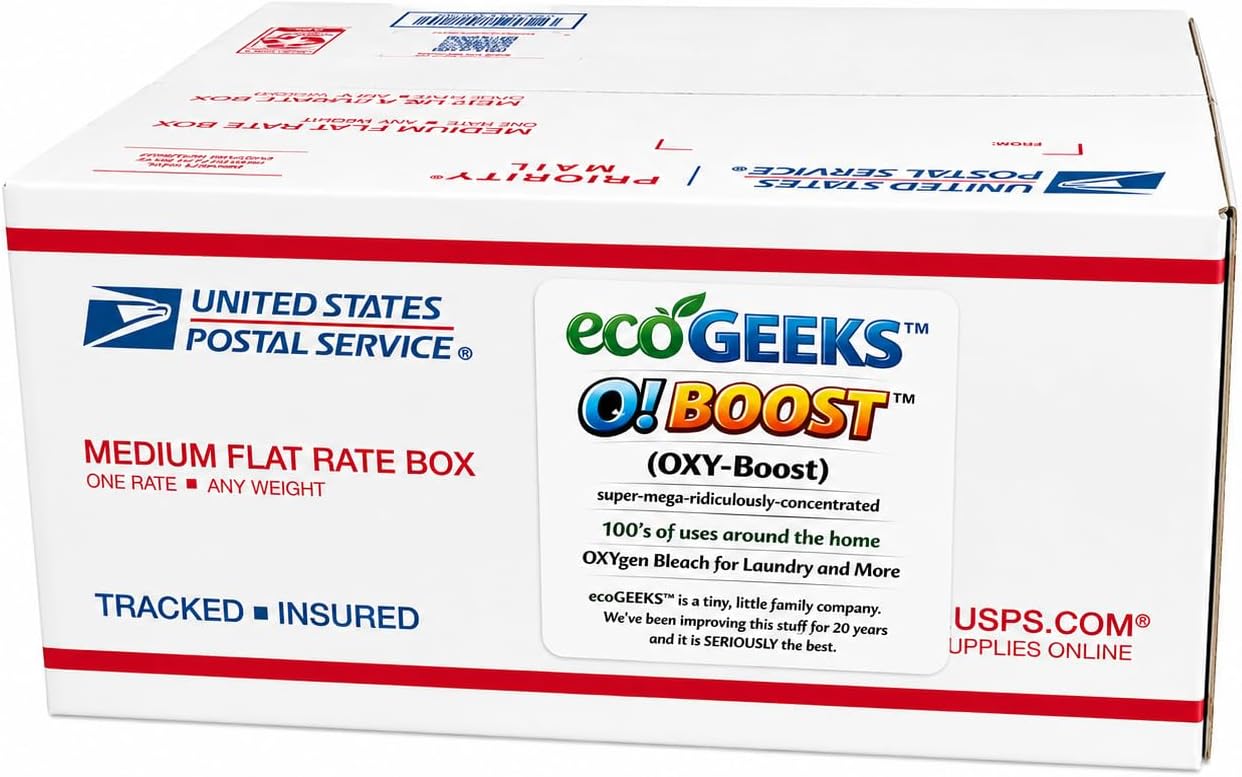 ecoGeeks OXY-BOOST Oxygen Bleach 20LB Bulk Packaged by ecoGeeks