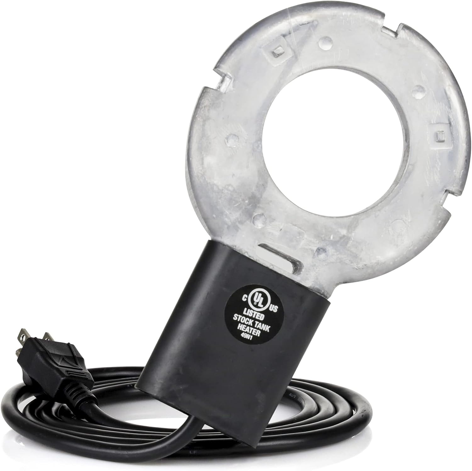 Farm Innovators Utility De-Icer for up to 25 Gallon Container - 250W Water Deicer- Ice Chaser Cast Aluminum Design for Plastic or Metal Water Container | Thermostatically controlled heater operates only when necessary, cast aluminum construction, plastic…