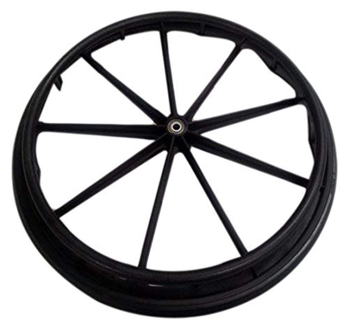 Graham-Field 24" x 1" Wheel and Black Handrim with Hubcap for Traveler SE, Wheelchair Parts and Accessories, 90763050
