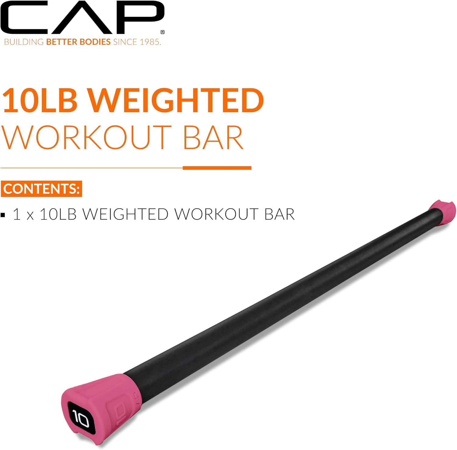 CAP Barbell Weighted Workout Bar | 5-20 lb | Multiple Options