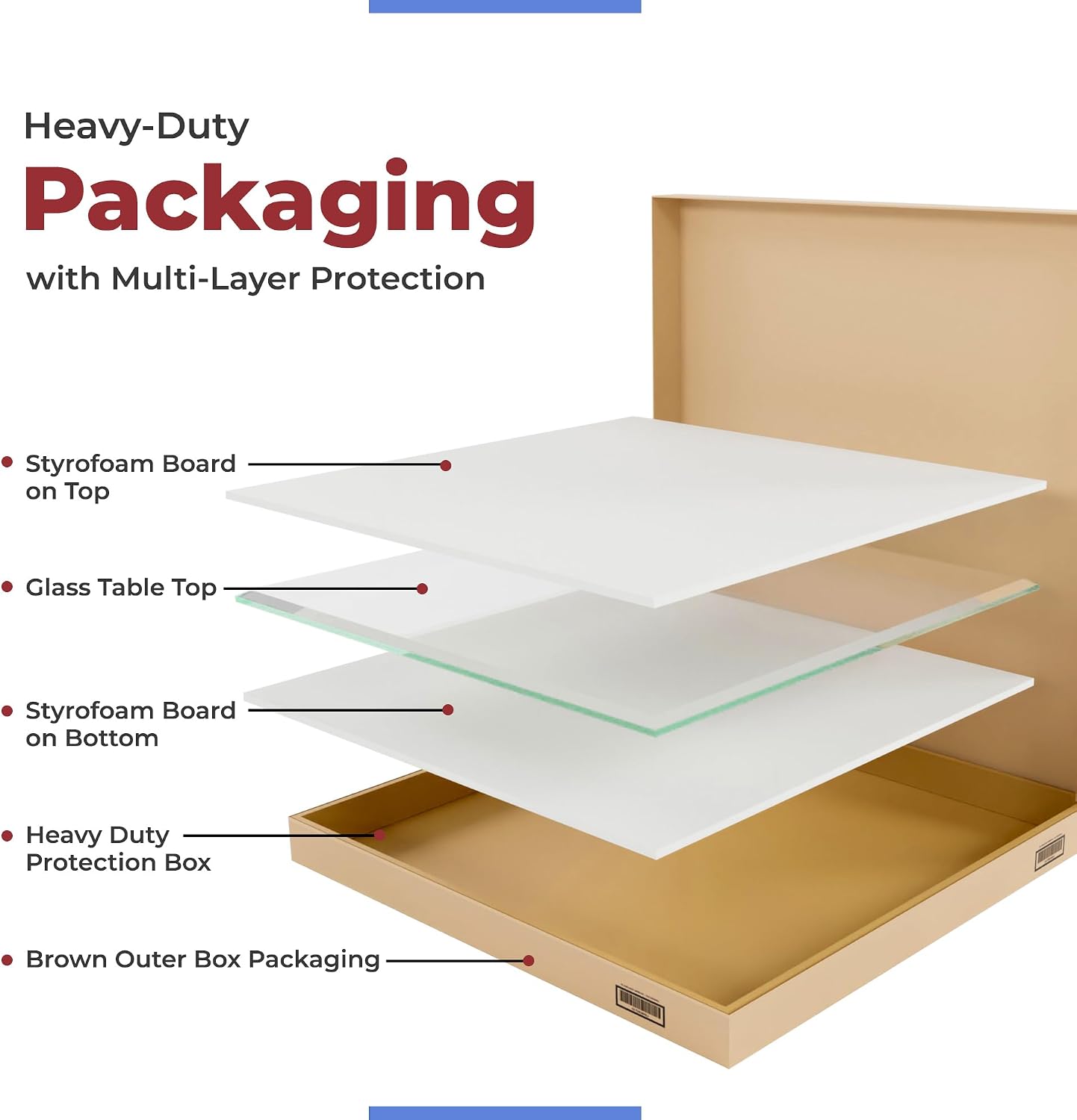 Clear Tempered Glass Table Top 22 Inch Square Flat Polished Edge with 1/4 Inch Thickness for Dining, Coffee or Side Tables by Fab Glass and Mirror