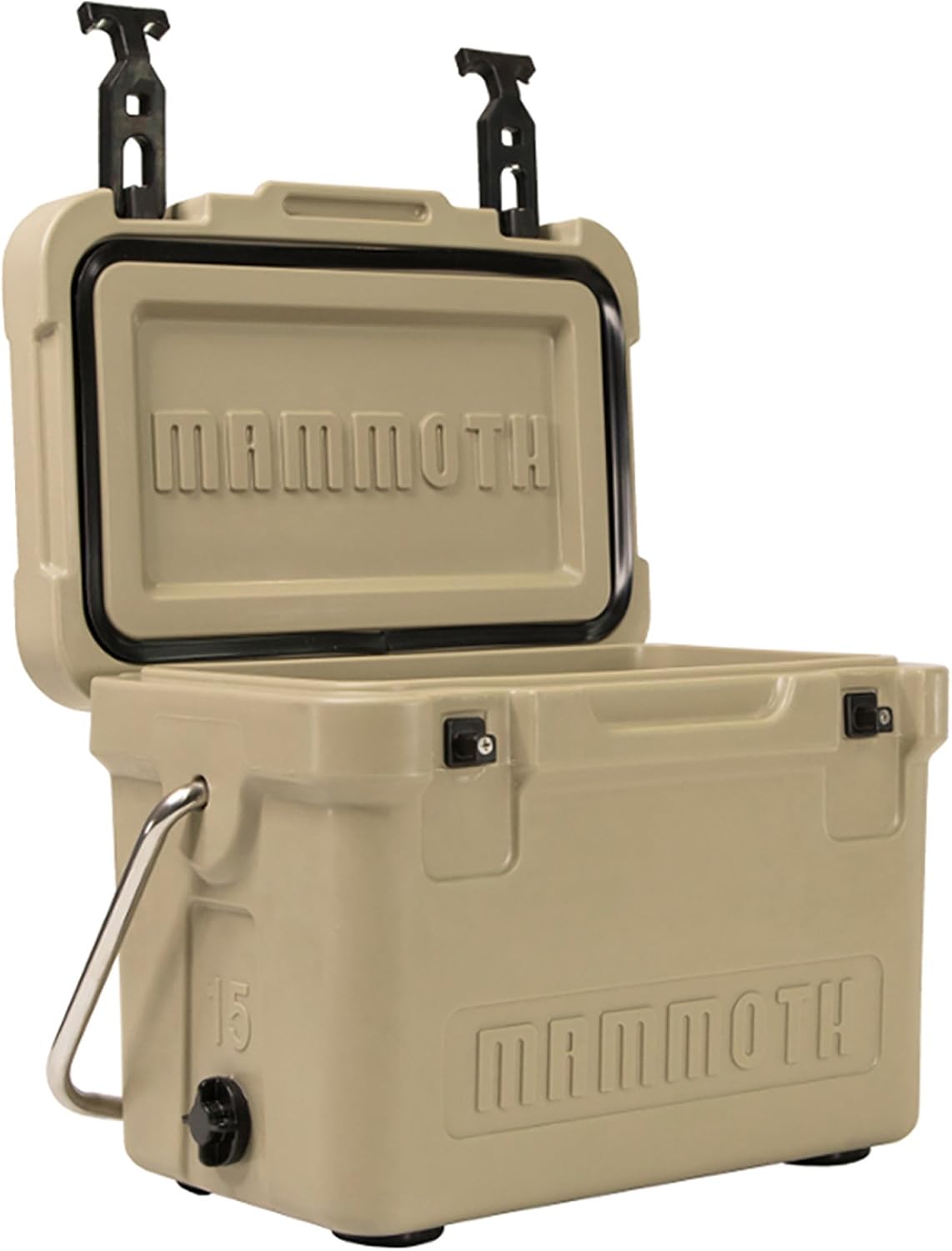 Mammoth Coolers Cruiser Series, Insulated Hard Ice Chest with Durable Double-Walled Rotomolded Construction, Great for On-The-Go Recreational Activities (Cruiser 20, Tan)