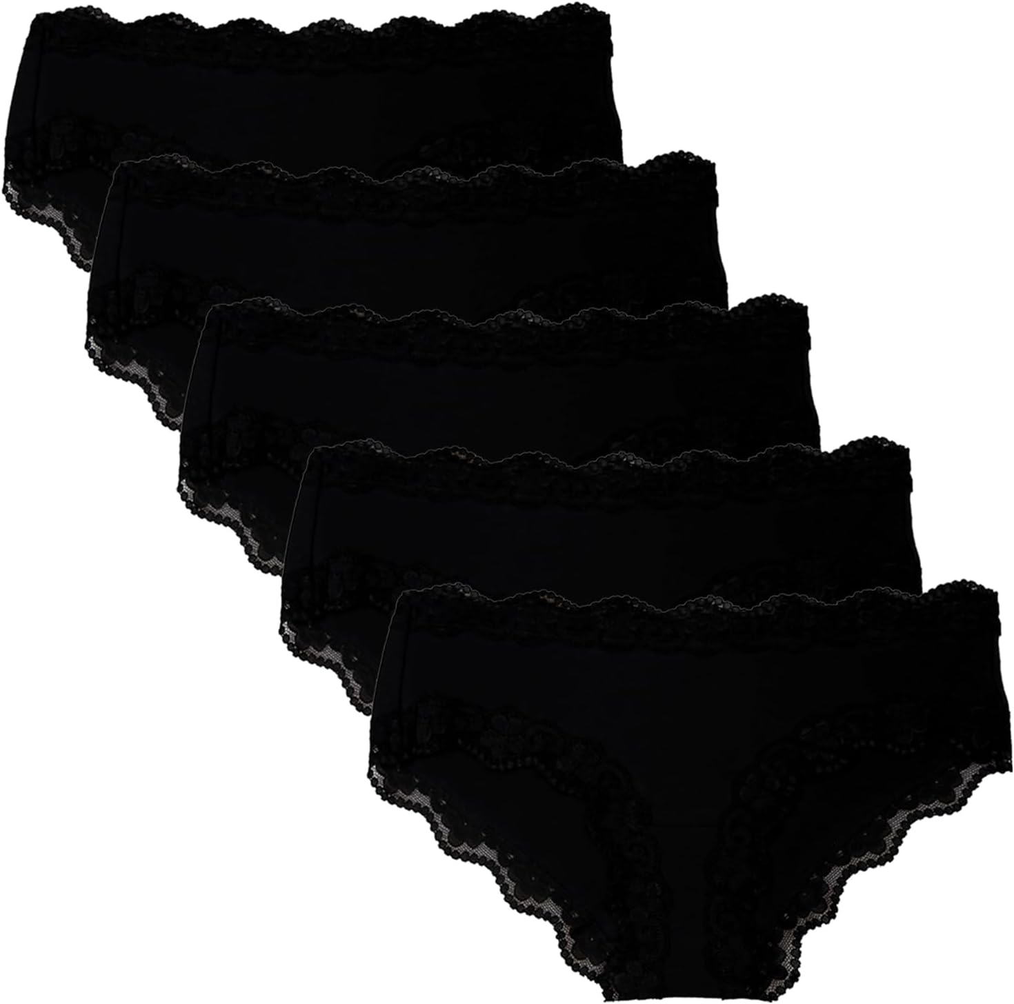 Women’s Underwear Soft Breathable Cotton Brief Ladies Panties 5-Pack