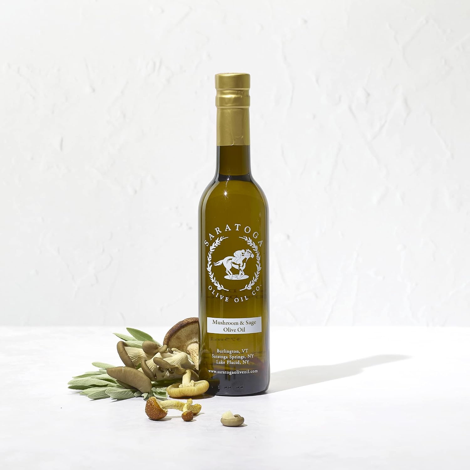 Saratoga Olive Oil Company Wild Mushroom and Sage Olive Oil 375ml (12.7oz)