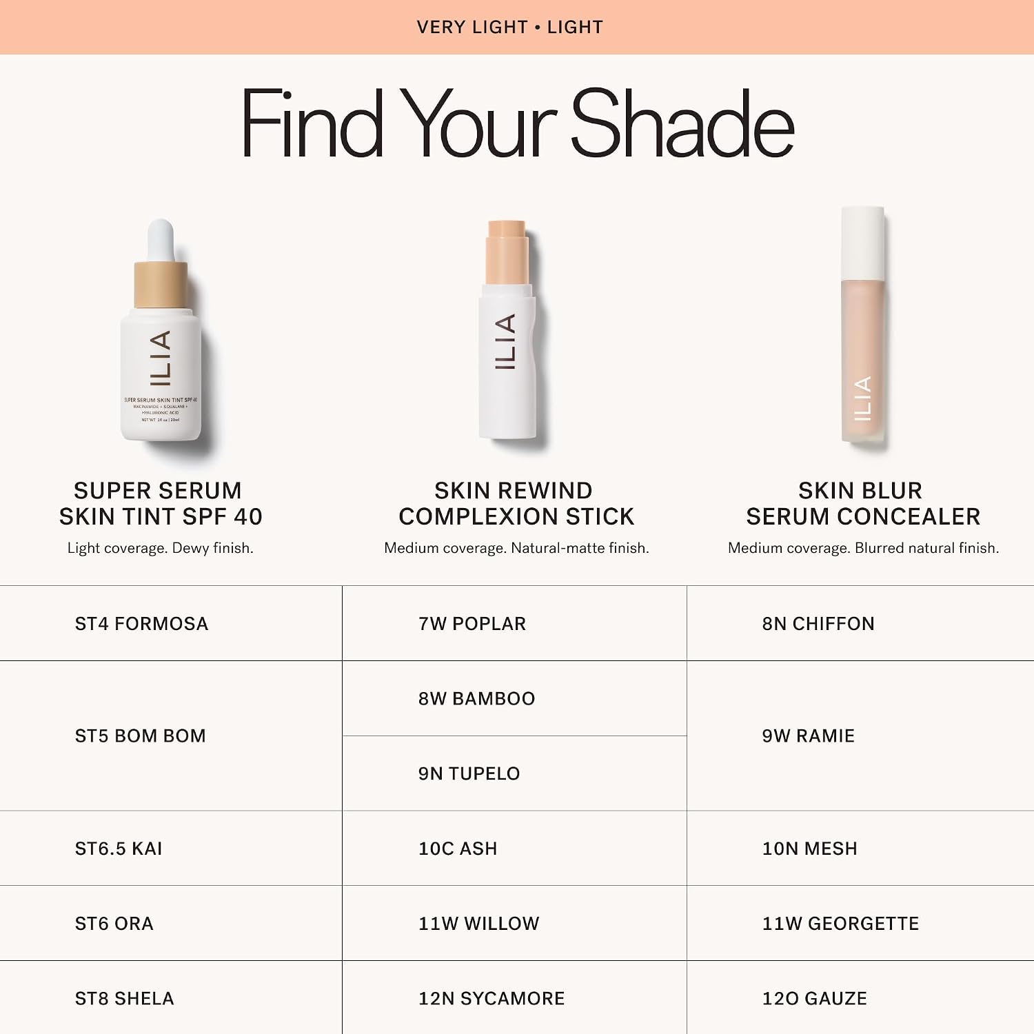 ILIA - Super Serum Skin Tint SPF 40 (Diaz ST7, 1 fl oz | 30 ml)