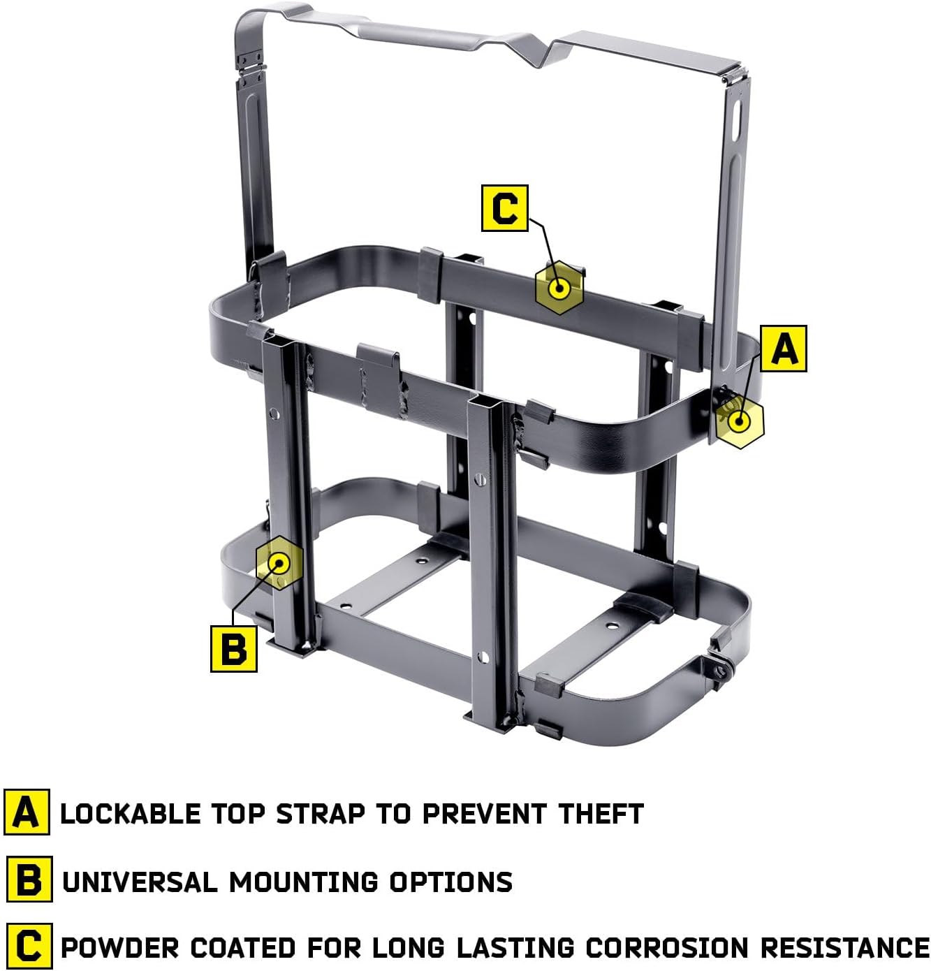 Smittybilt JERRY GAS CAN HOLDER - SB2798