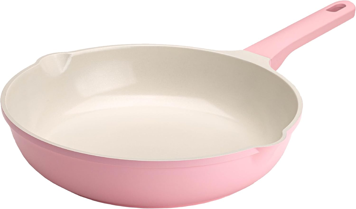 Paris Hilton Cast Aluminum Dutch Oven with Lid, Ceramic Nonstick Coating Made Without PFAS, PFOA, PFOS & PTFE, Heart Knob, 4.3-Quart, Pink