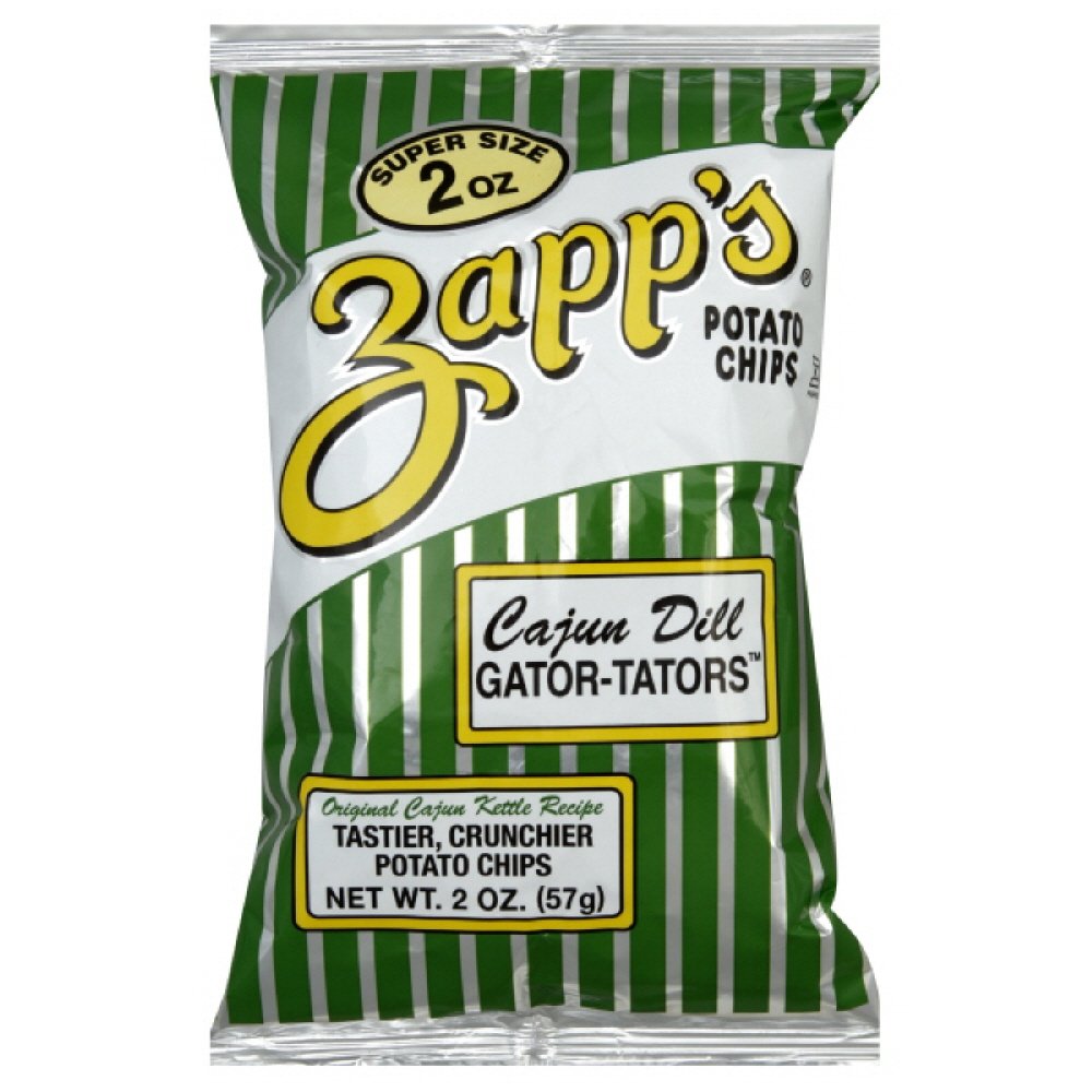 Zapp’s New Orleans Kettle-Style Potato Chips Hotter n Hot Jalapeno Flavor (2 oz Bags, 25 Count), Crunchy Chips with a Spicy Kick, Perfect On-The-Go, Gluten Free Snack
