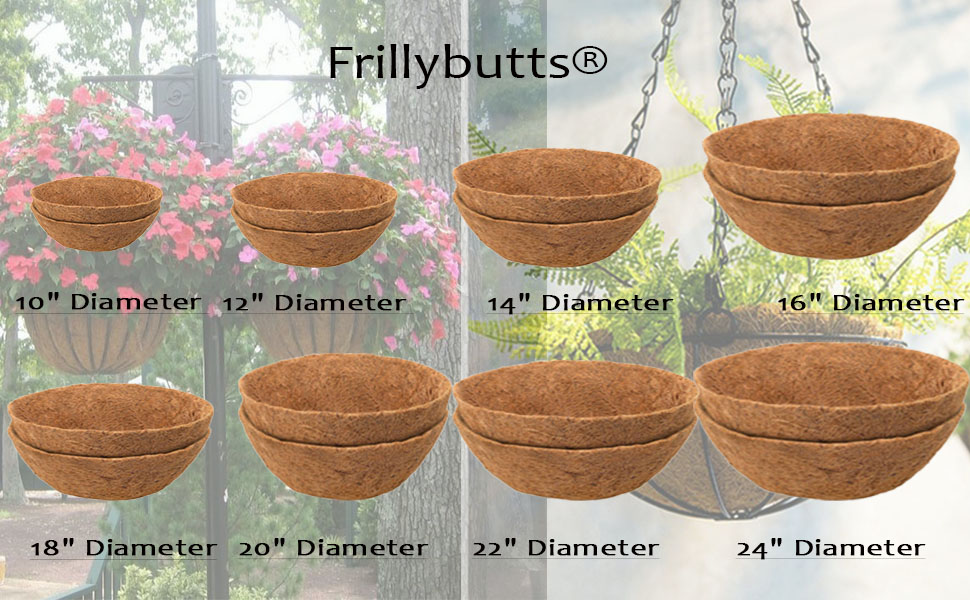 round coco lienrs 10-24 inch