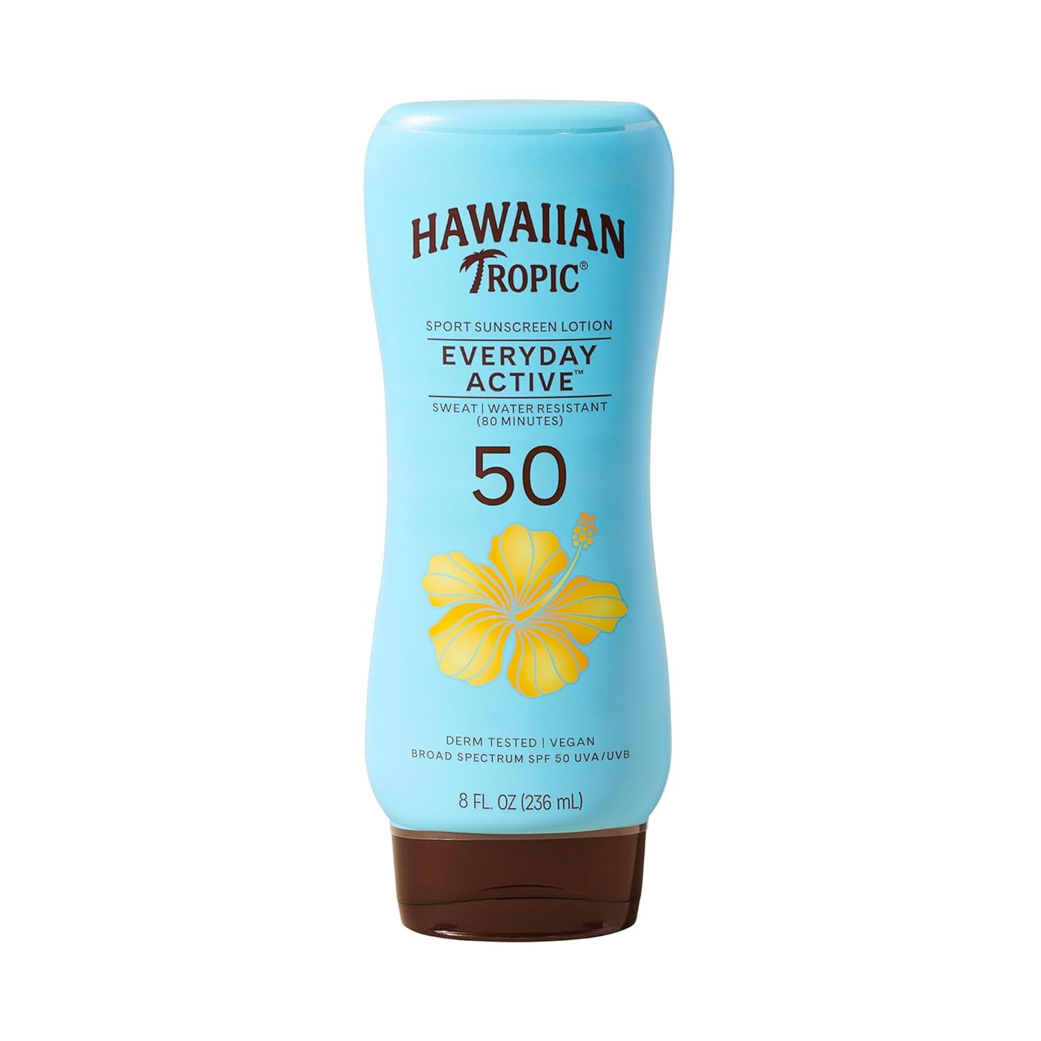 Hawaiian Tropic Everyday Active SPF 50 Sunscreen Lotion, 8 Fl Oz