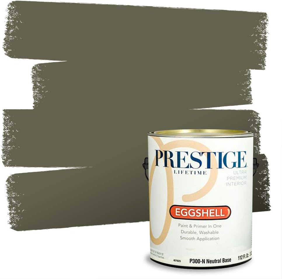 PRESTIGE Interior Paint and Primer in One, Garden Sage, Eggshell, 1 Gallon