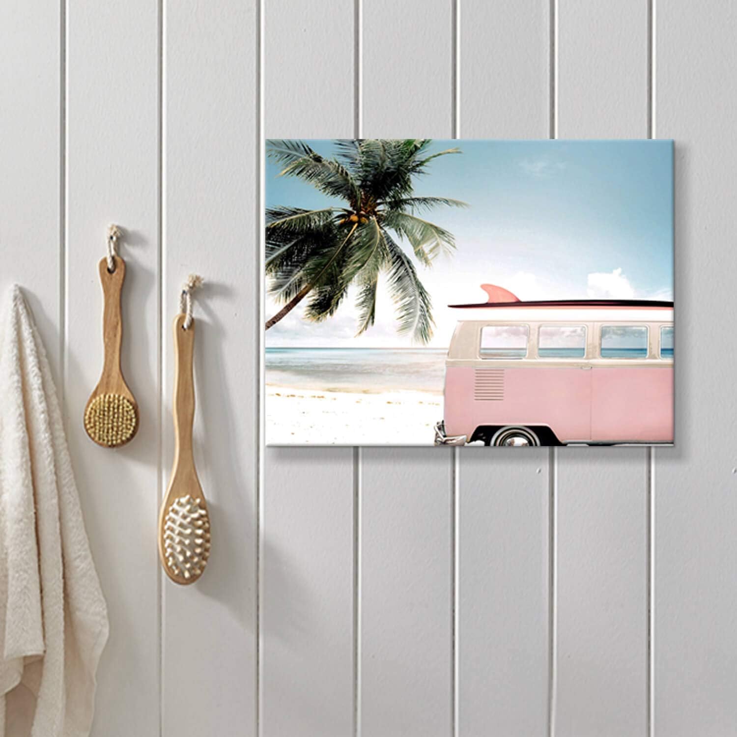 Hardy Gallery Ocean Wave Canvas Wall Art Coastal Decor 16x11 Inch