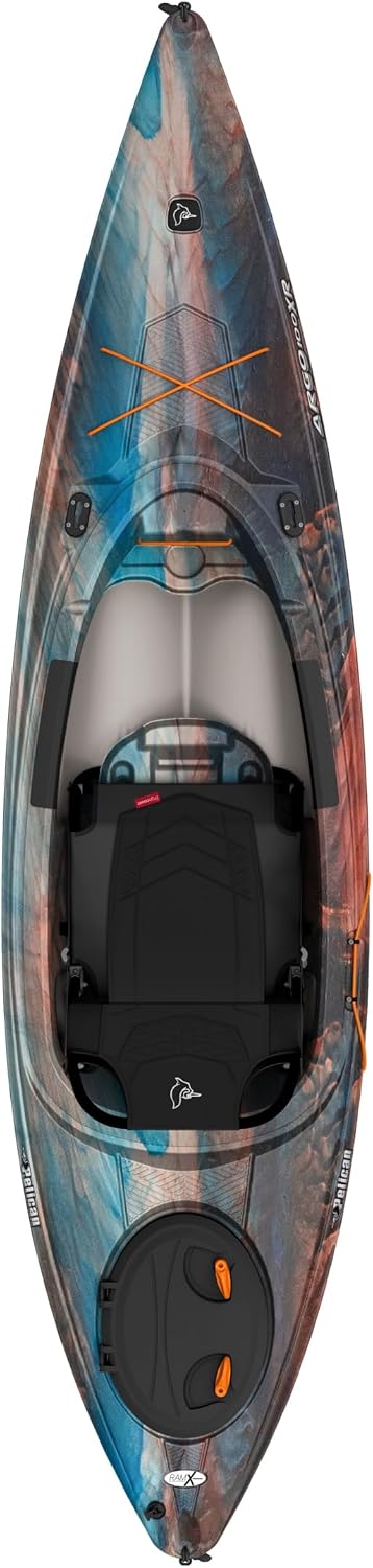 Pelican Argo 100XR - Premium Sit-in Recreational Kayak - Lightweight one Person Kayak - 10 ft
