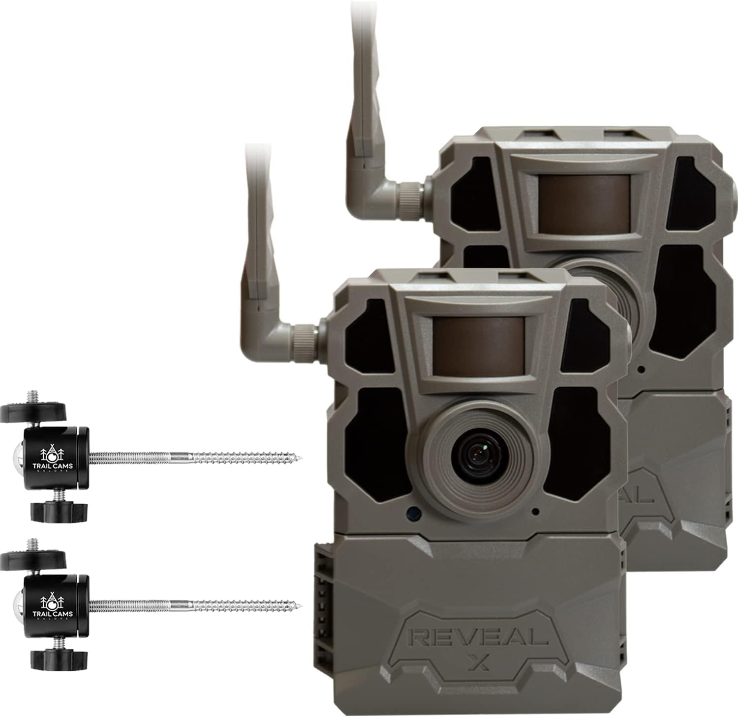 TACTACAM Reveal X Gen 2.0 LTE Cellular Trail Camera (2 PK) + Two Tree Mounts