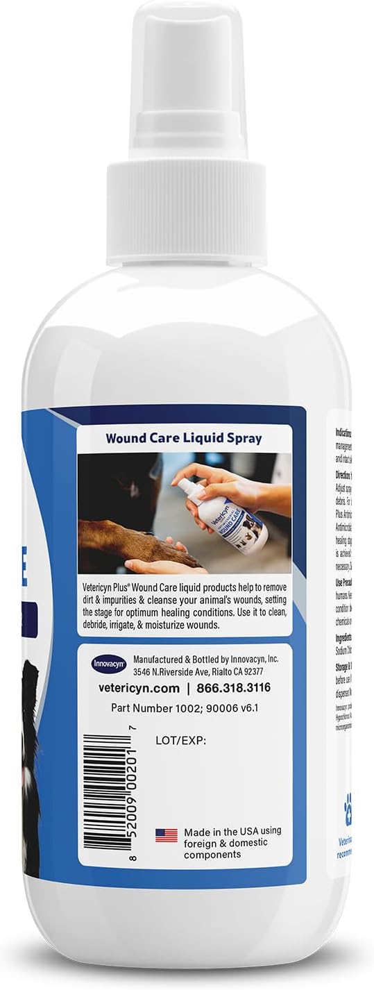 Vetericyn Plus Dog Wound Care Spray | Healing Aid and Skin Repair, Clean Wounds, Relieve Itchy Skin, and Prevent Infection