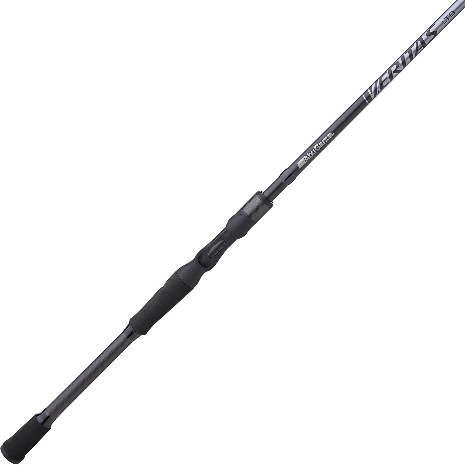 Abu Garcia Veritas Casting BFS Fishing Rod, Balanced and Lightweight Rod, Powerlux 100 Construction, Custom Ergonomic Reel Seat