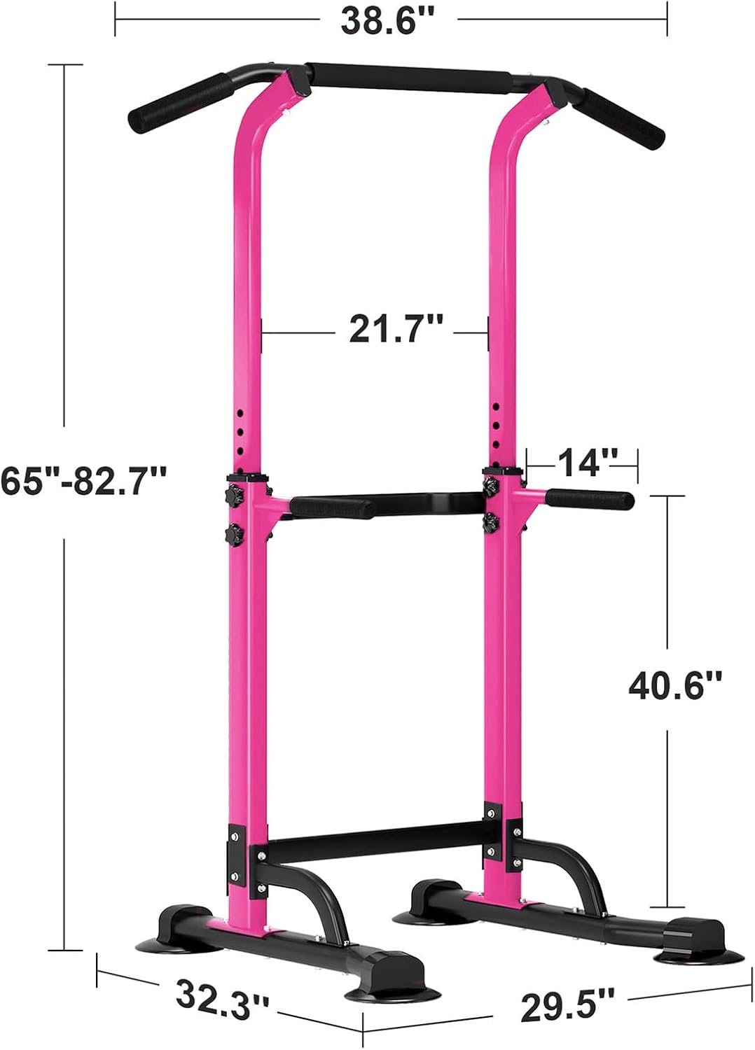 SogesHome Multi-Function Power Tower Pull Up Bar Dip Station for Home Gym
