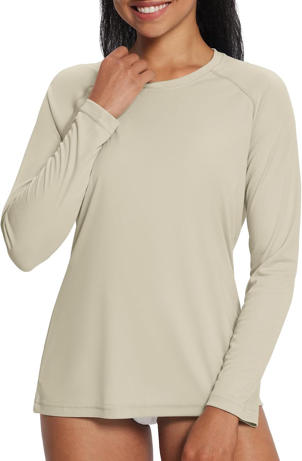 baleaf Women's UPF 50+ Sun Shirts Long Sleeve Stretchy Quick Dry | Lightweight, Rash Guard, UPF 50+ Sun Protection, Breathable Comfort material for Hking Workout, Excellent for hot weather