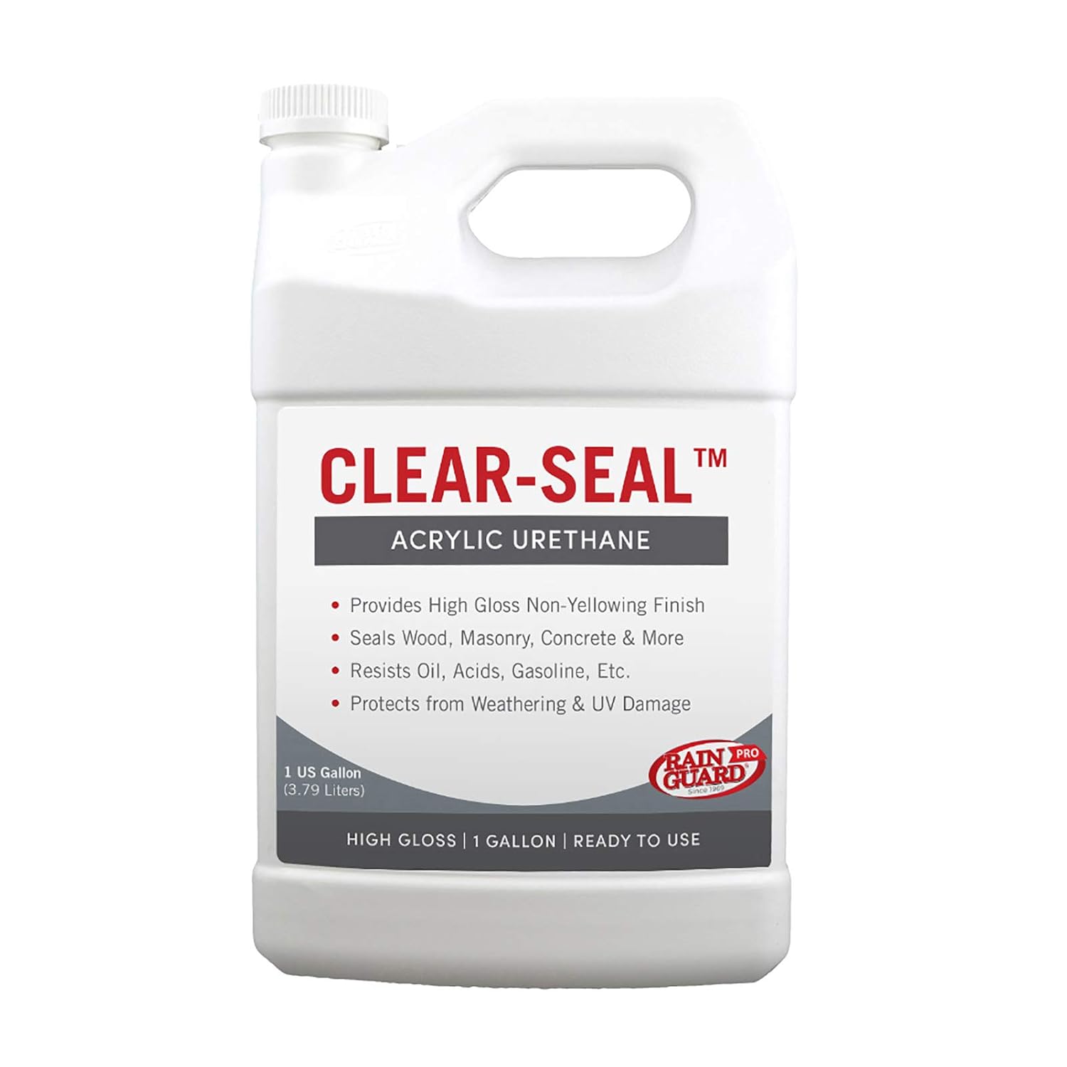Rain Guard Water Sealers - CLEAR-SEAL - Professional Sealer and Finish Coat For Decorative Concrete, Stone