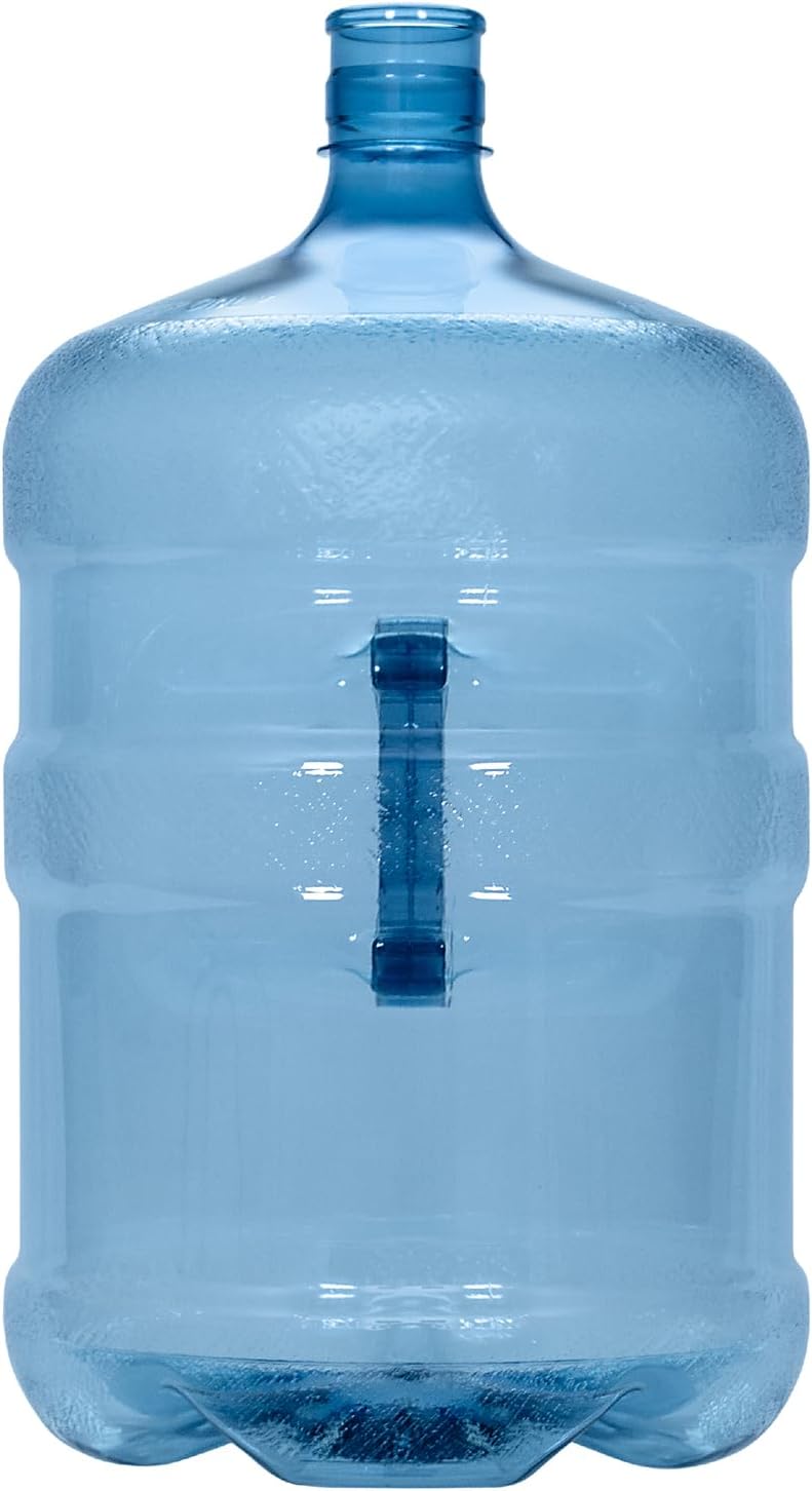 Brio 5 Gallon Plastic Crown Cap Reusable Water Bottle Container
