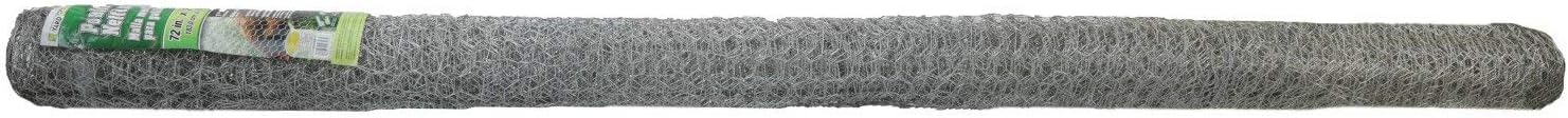YARDGARD 1 Inch Poultry Netting, Chicken Wire Fence, 20 Gauge Galvanized Steel, Rabbit Fencing, Bird Enclosures, Garden Protection and Plant Support, 24 Inches x 150 Feet