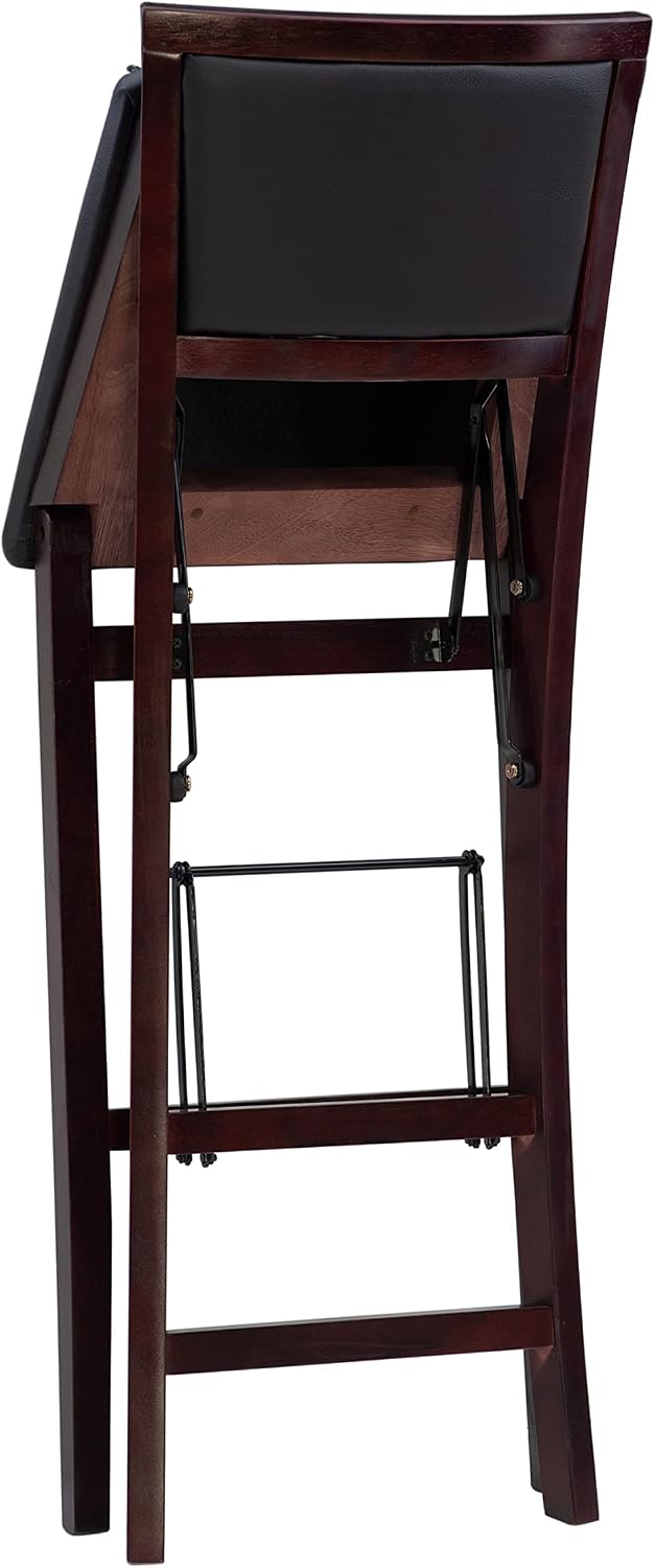 Linon Keira Pad Back Folding Bar Stool