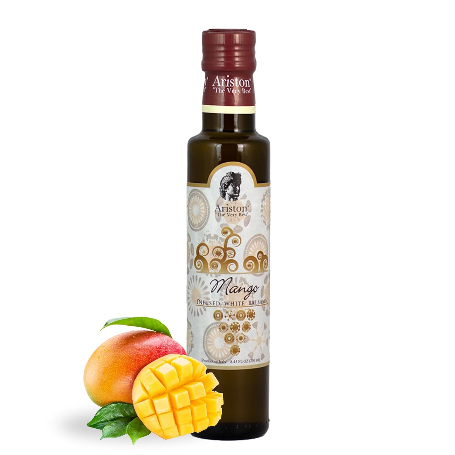 Ariston Aged Balsamic Vinegar of Modena, Traditional Flavored, 16.9 Fl Oz | Organic Gourmet Italian Vinegar, Oak Barrel Aged, Perfect for Salads, Pasta & Finishing Dishes, No Added Sugar, Vegan