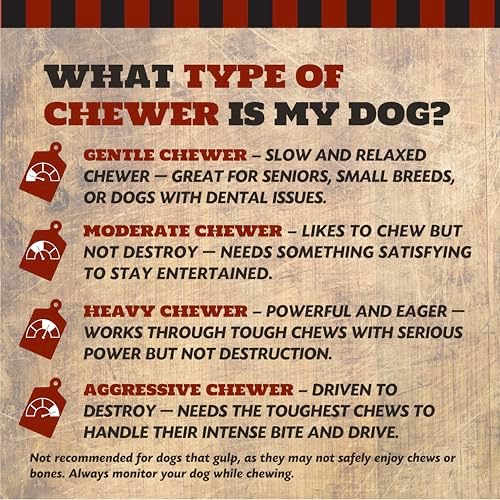 THE COUNTRY BUTCHER Crown Knuckle Beef Dog Bones, Natural Chew, USA, 4 Ct