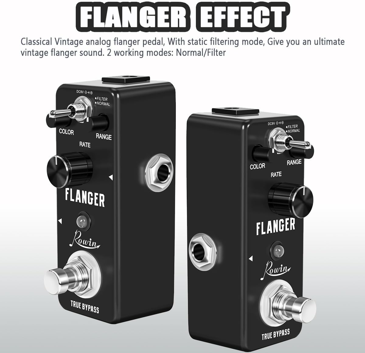 Vintage Vacuum Bluesy Guitar Effect Pedal,Electric Guitar Effect Sound Low Key Mild Clipping