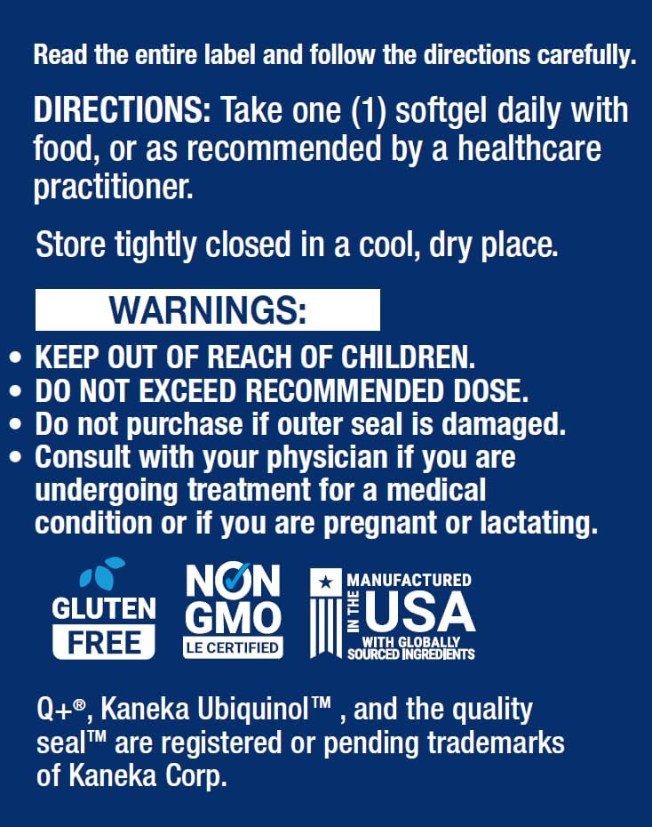 Life Extension Super Ubiquinol CoQ10 with PQQ, Heart Health, 30 Softgels