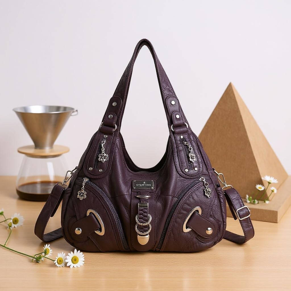 Angelkiss Hobo Purses and handbags for Women Satchel Handbag Women Purses Large Daily Shoulder Bags