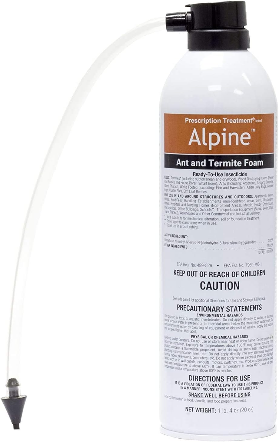 BASF PT Alpine Foam, Ready to Use Insecticide for Ant & Termite Control, Quick Kill Indoors or Outdoors, 20 Ounce