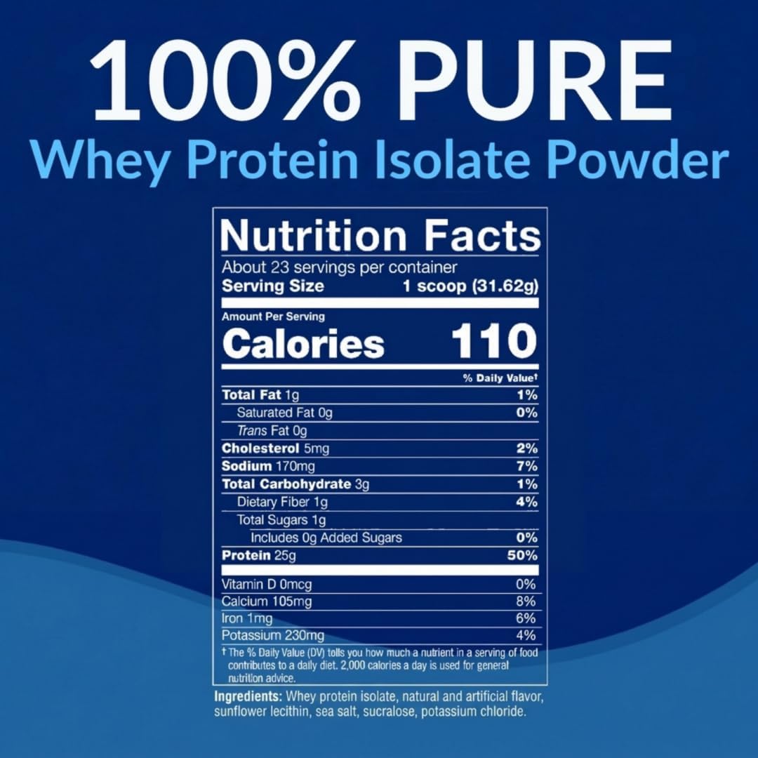 BodyTech Whey Protein Isolate Powder, French Vanilla, 1.5 LB, 23 Servings | 25G Protein per Serving, High Concentrated Protein Powder With Amino Acids & BCAAs for Men and Women, Gluten Free