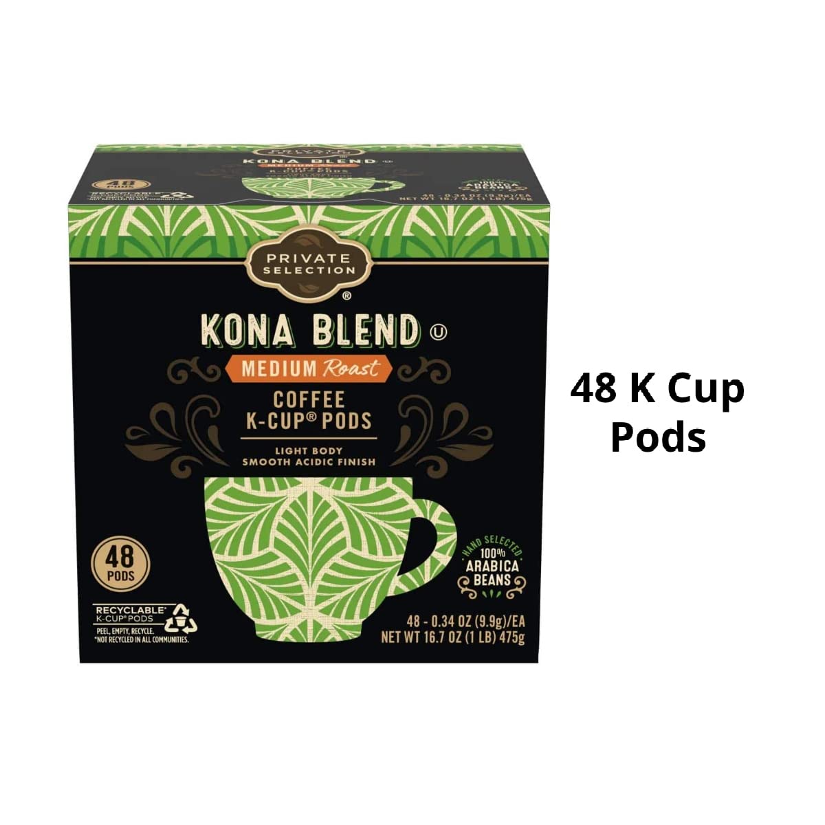 Private Selection Kona Blend Coffee Individual Serving Pods K-Cup