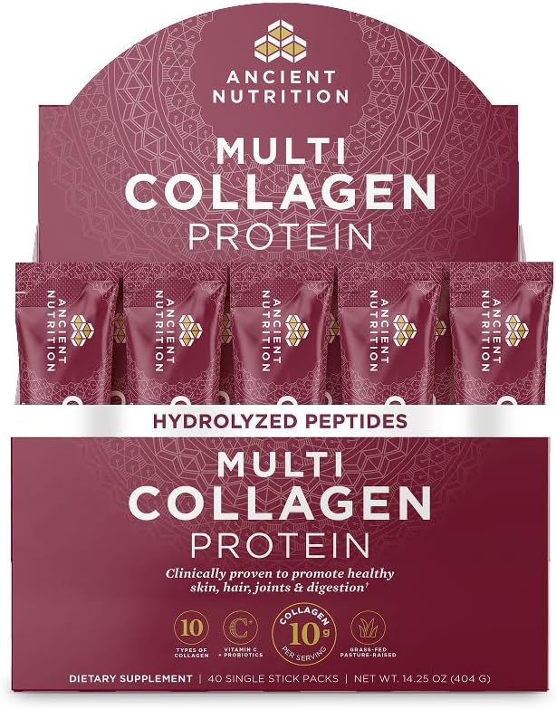 Ancient Nutrition Hydrolyzed Multi Collagen Peptides Powder, Unflavored