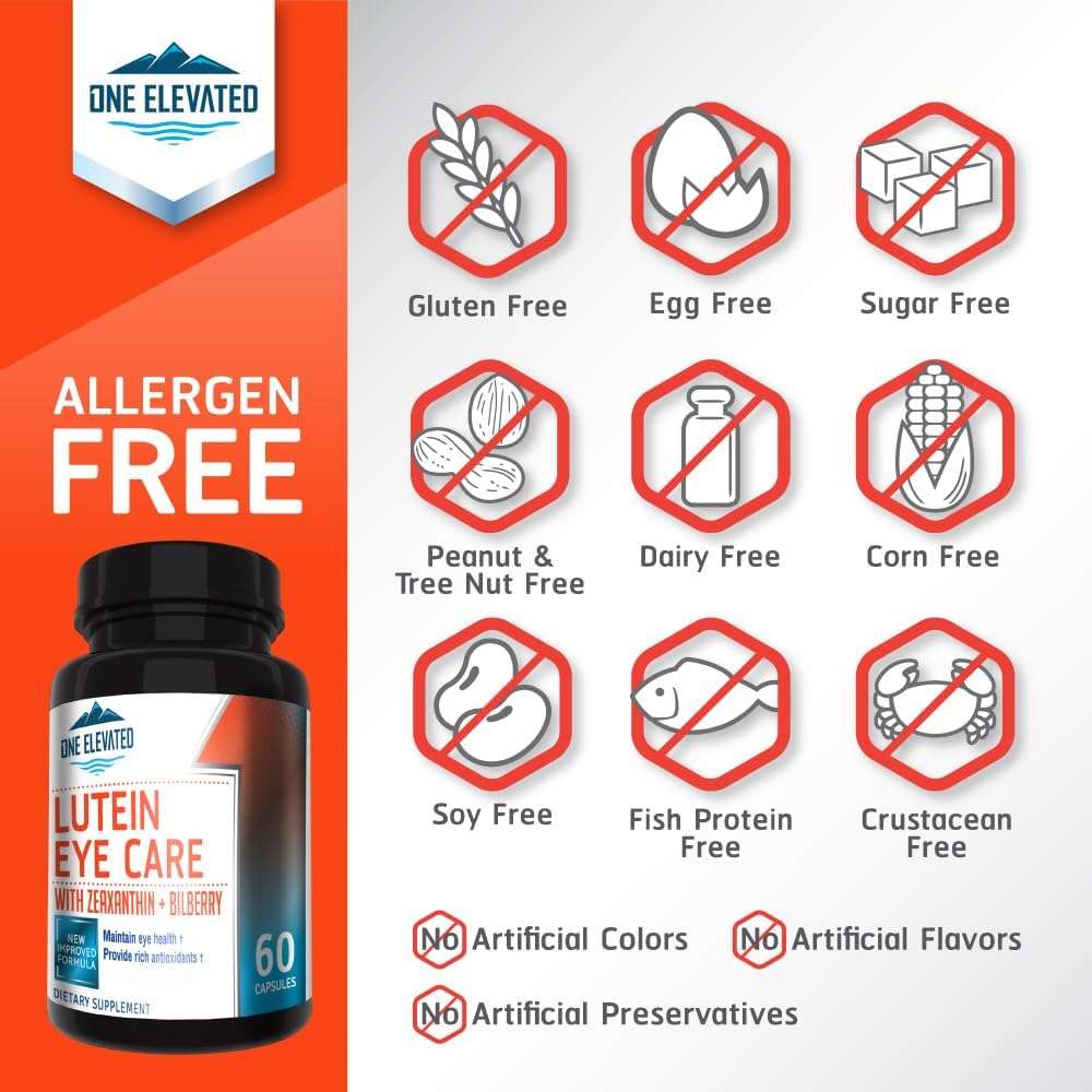 Newly Improved Super Strength Eye Care Formula - Highest Pharmaceutical Grade Lutein, Zeaxanthin