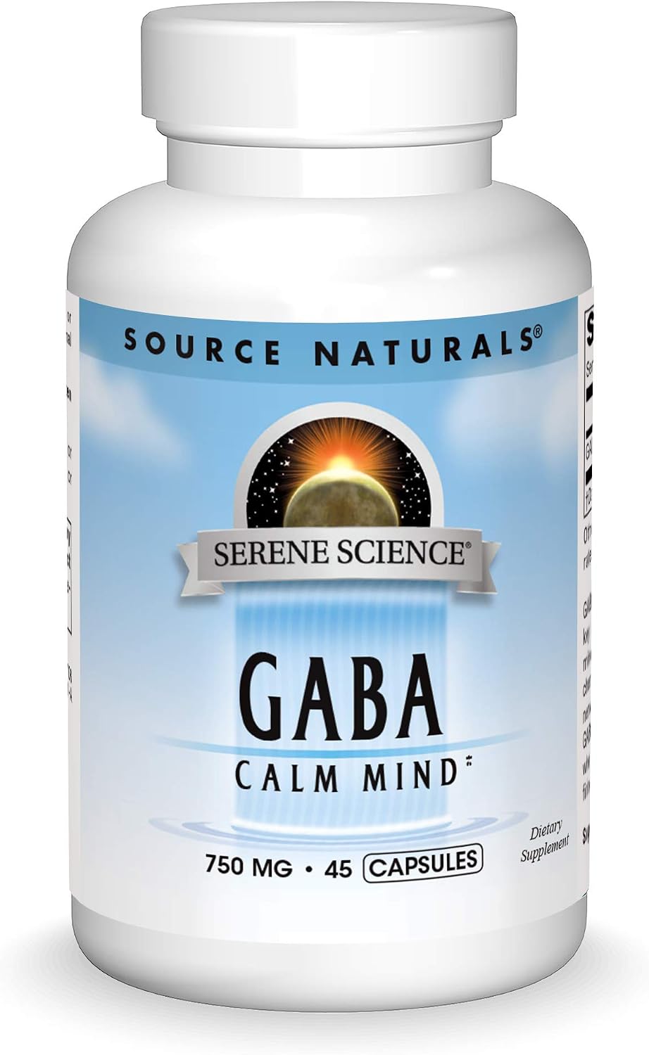 Source Naturals Serene Science GABA, for a Calm Mind, 750mg - 45 Capsules
