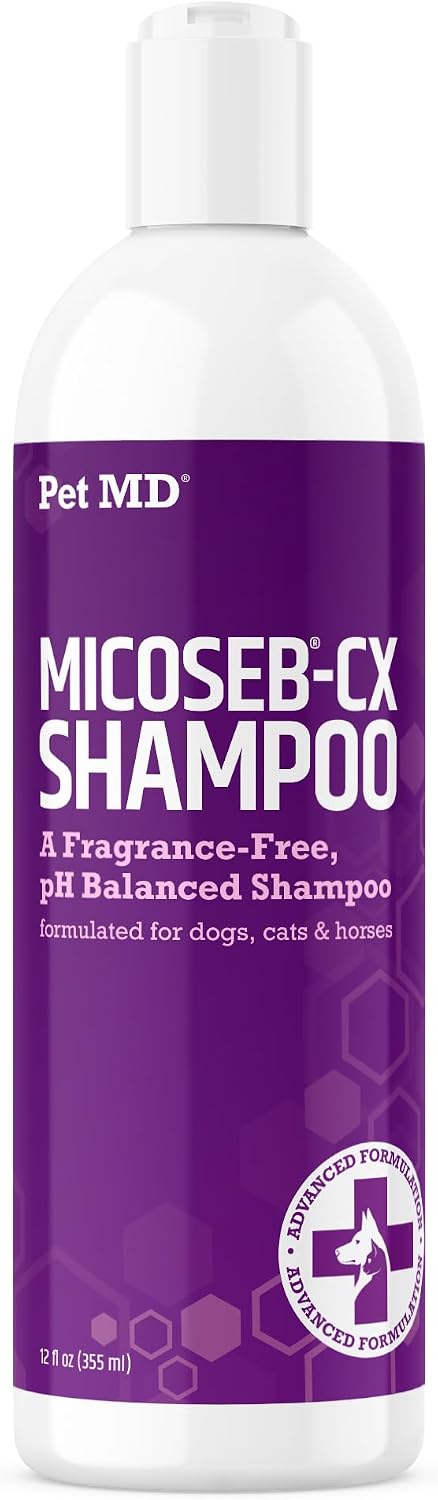 Pet MD Micoseb-CX Topical Shampoo for Dogs, Cats, & Horses - 12oz