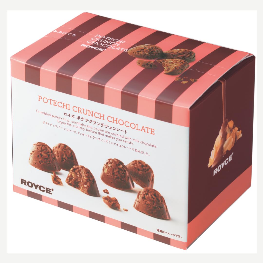 ROYCE' Potatochip Chocolate "Original" - |Chocolate Coated Crispy Potato Chips | Gourmet Snack for Gifting & Indulging | Japanese Potato Chip Chocolate from Hokkaido (7 Servings per Container)