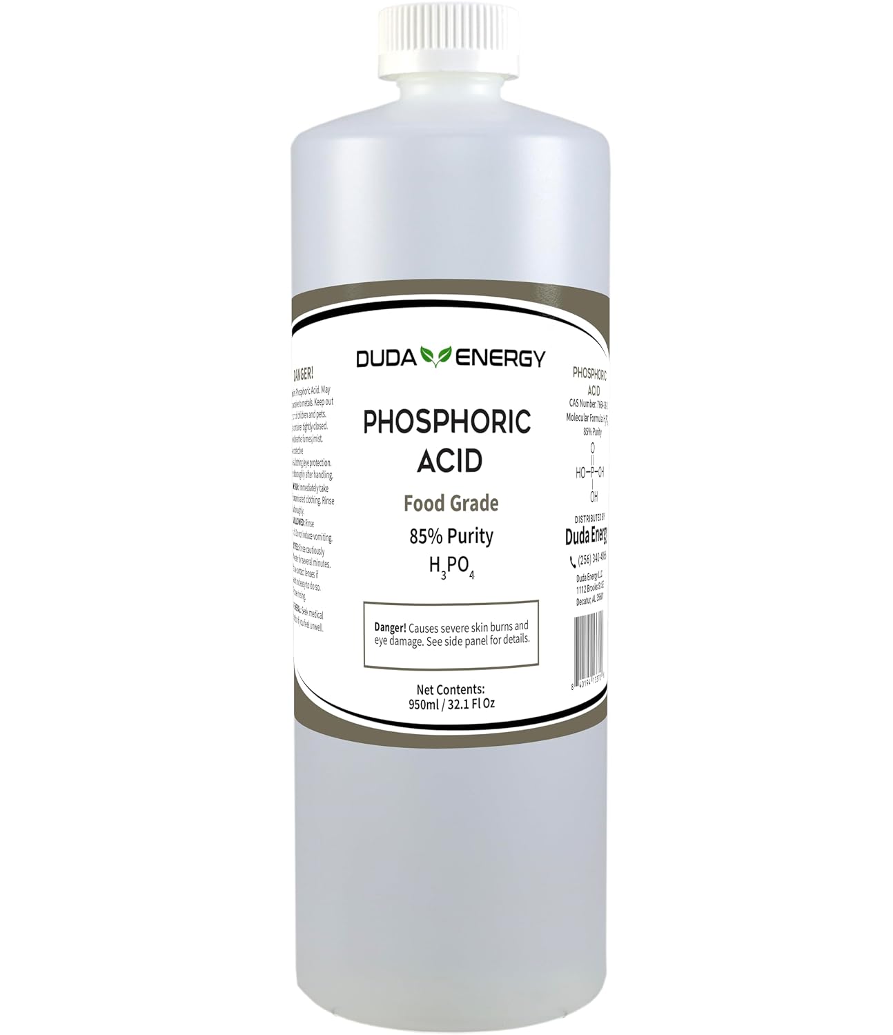 85% Food Grade Phosphoric Acid - Choose from a Variety of Sizes (1 Gallon)