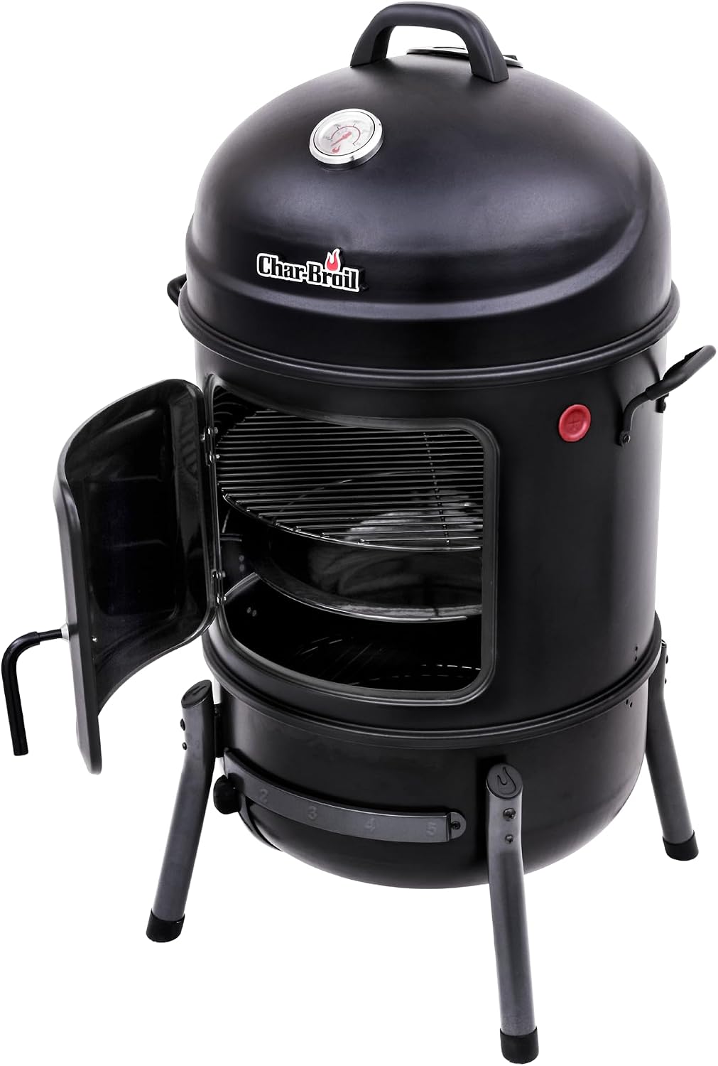 Char-Broil Bullet Charcoal Smoker 16" - 18202075,Black