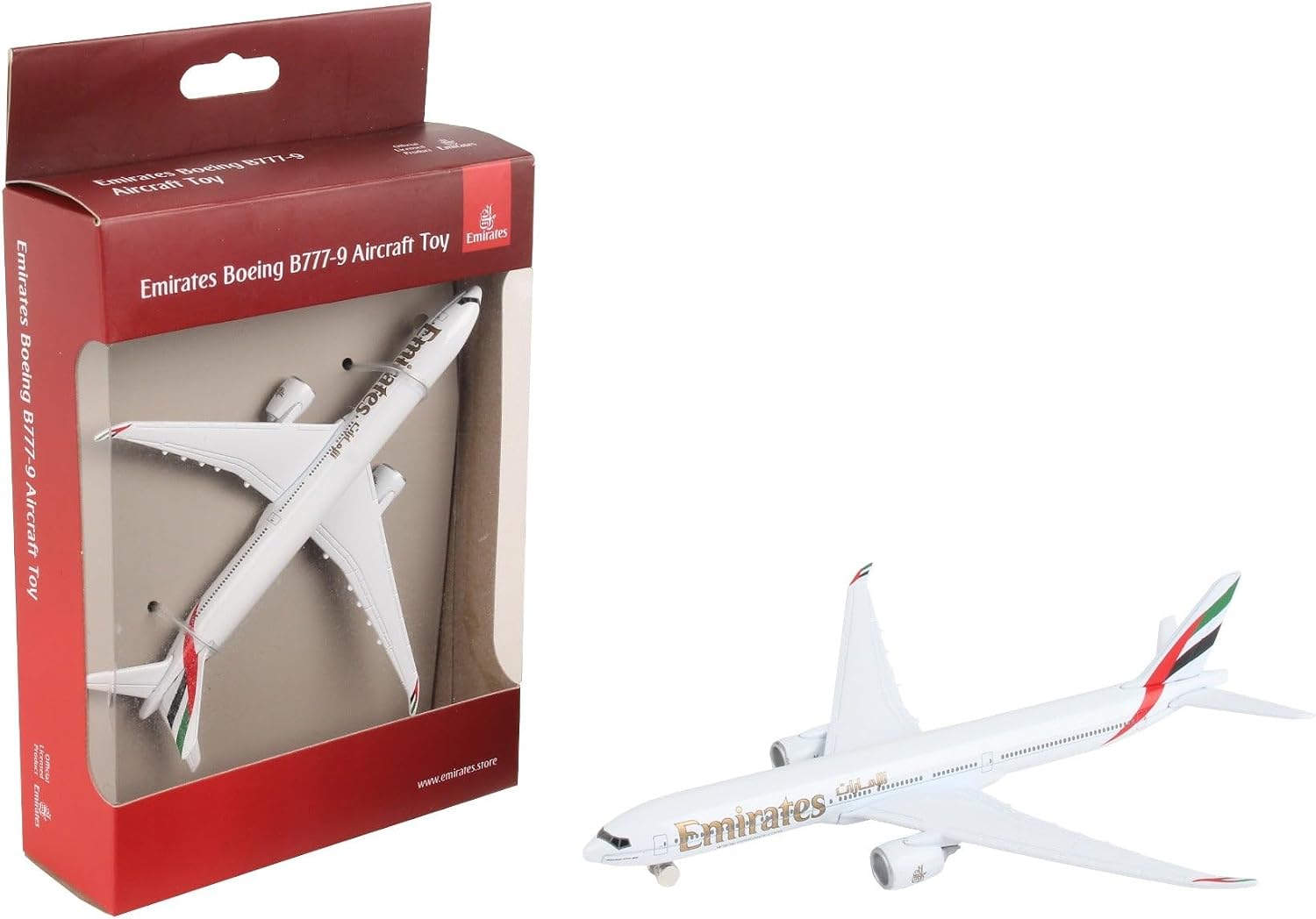 Daron Toy Airplane RT9904 – Emirates A380 – Die-Cast Metal Model Airplane Toy with Plastic Parts for Kids Ages 3+