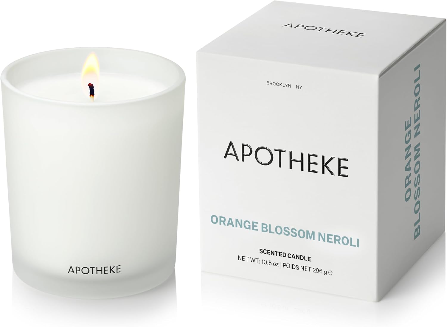 Apotheke Signature Scented Candles for Home, Canvas - 10.5 Oz | Long-Lasting Non-Toxic Soy Wax Jar Candle with Essential Oils, Large - Luxury Gift for Women & Men