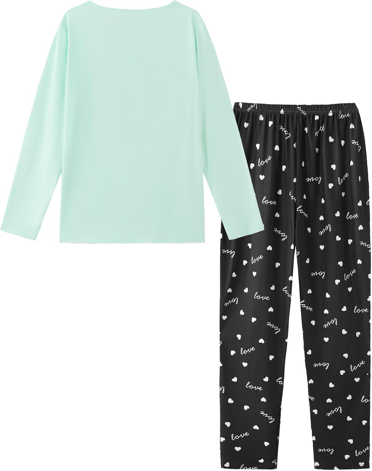 HONG HUI Women Pajamas Set Soft Christmas Pjs Holiday Loungewear Set Long Sleeve Top With Pants,S-3XL