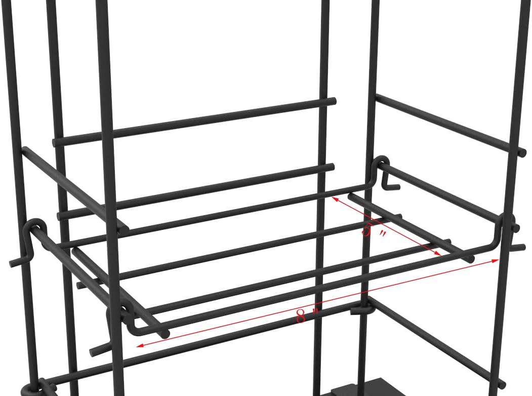 FixtureDisplays CD Tower Media Rack DVD Organizer Video Game Blu Ray Storage Holds 176 Single CDs 18469