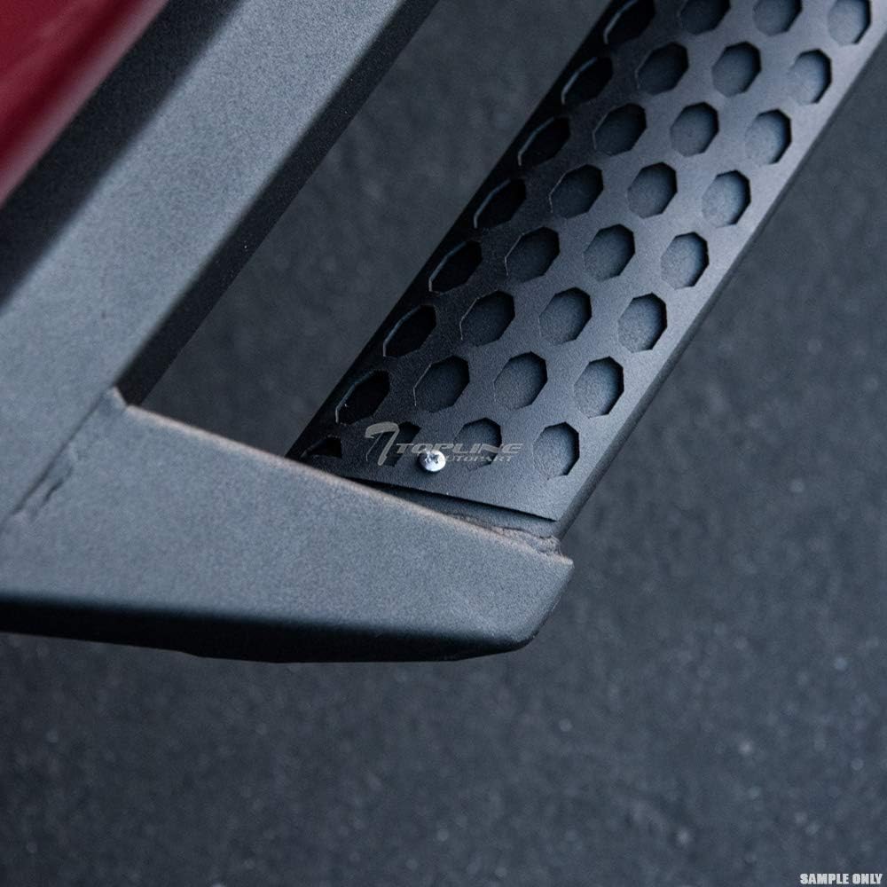 7422452474476 Compatible with 2009-2018 Dodge Ram 1500/2019-2024 Classic Quad (Extended) Cab Matte Black Hoop Drop Step Side Nerf Bars v2