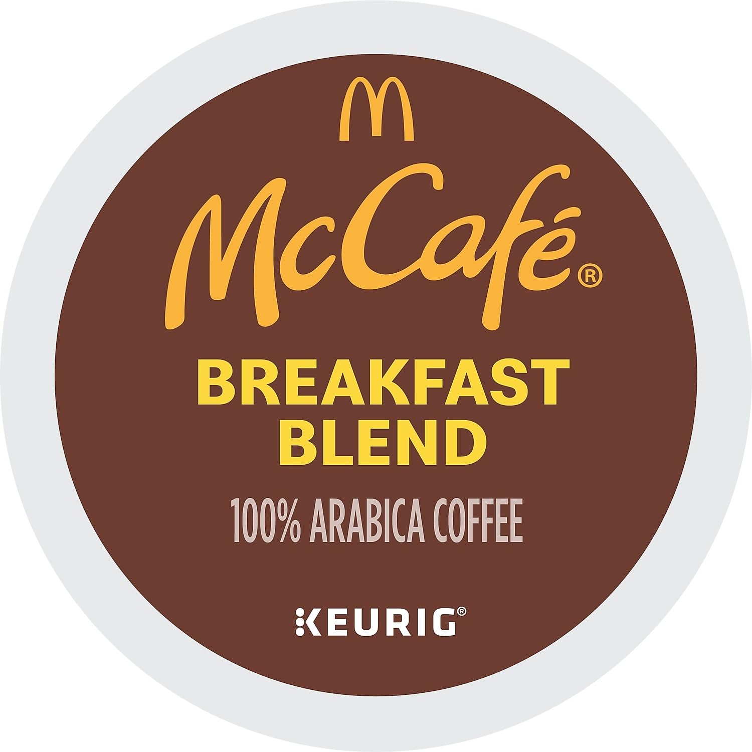 McCafe Breakfast Blend Coffee, Keurig Single Serve Keurig K-Cup Pods, Light Roast, 96 Count (4 Packs of 24)
