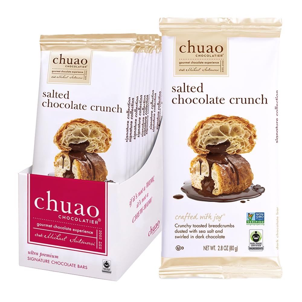 Chuao Chocolatier Ravishing Rocky Road Milk Chocolate Bars | Gourmet Almond Vegan Marshmallows Artisan No Preservatives | 10 Pack (2.8 oz each)