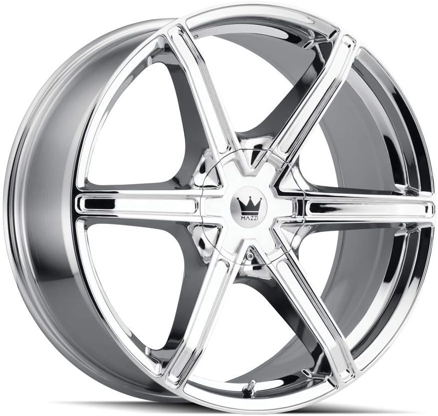 Stilts 371 Chrome 24X9.5 5-115/5-120 18mm 74.1mm Wheel with Painted (24 x 9.5 inches /5 x 115 mm, 18 mm Offset)